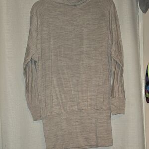 VENUS Taupe Cowl-Neck Long Sleeve Sweater